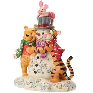 Jim Shore Disney Traditions - Pooh & Friend Snowman Figurine 6018716