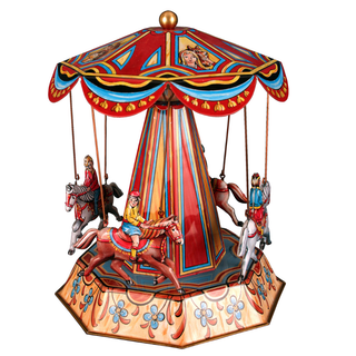 German Collectible Tin Toy - Horse Carousel RM610