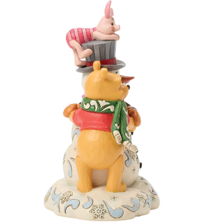 Jim Shore Disney Traditions - Pooh & Friend Snowman Figurine 6018716