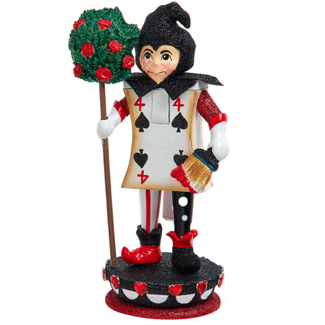 Kurt Adler Alice in Wonderland Hollywood Nutcrackers™ Card Soldier Nutcracker 4 of Spades