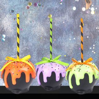 Halloween Candy Apple Carmel Coated Figurine Halloween Carnival 29-29087