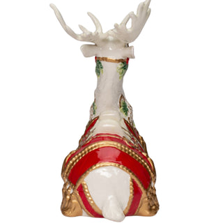 Christmas Fantasia Sitting Deer Figurine Tabletop Decor 10678