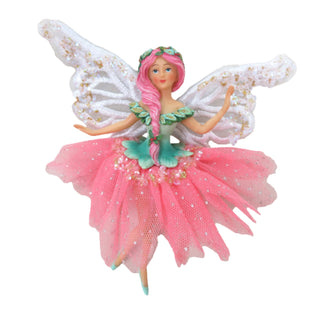 Pre-Order December Diamonds Whimiscal Pink 6" Fairy Ornament 79-81716 Christmas Greenhouse