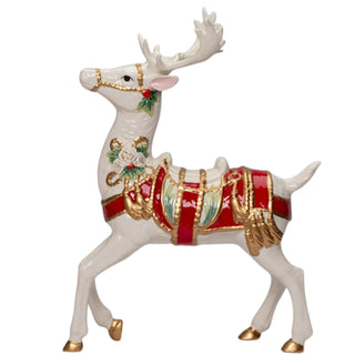 Christmas Fantasia Standing Deer Figurine Tabletop Decor 10677