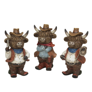 Pre-Order 2026 Resin Cowboy Highland Cow Set