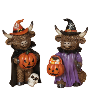 Pre-Order Halloween Highland Cow Witch Hat Set Standing 2854670