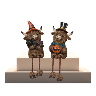 Pre-Order Halloween Highland Cow Shelf Sitter Set 2797290