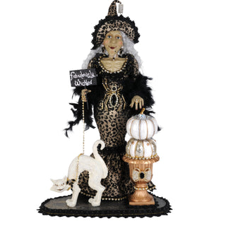 Karen Didion Lighted Fabulously Wicked Leopard Witch HASC-16