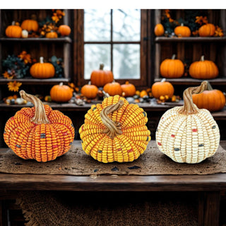 Maize Pumpkin Harvest 3 asst Large Set 45102