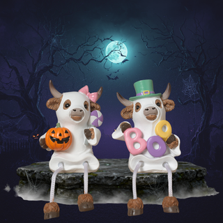 Pre-Order Halloween Highland Cow Ghost Shelf Sitter 2865310