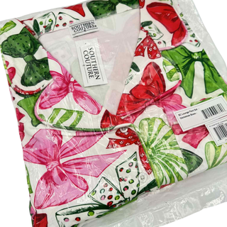 Christmas Pajama Lounge Pant Set - Christmas Bows