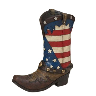 Resin Americana Cowboy Boot Planter 2824870