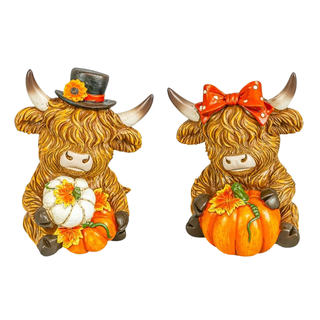 Pre-Order Fall Sunflower Highland Cow Set 46039