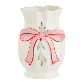 Pre-Order Bow and Mistletoe Vase 4617817