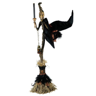 Pre-Order Bramble Broom with Witch Hat 28-628345