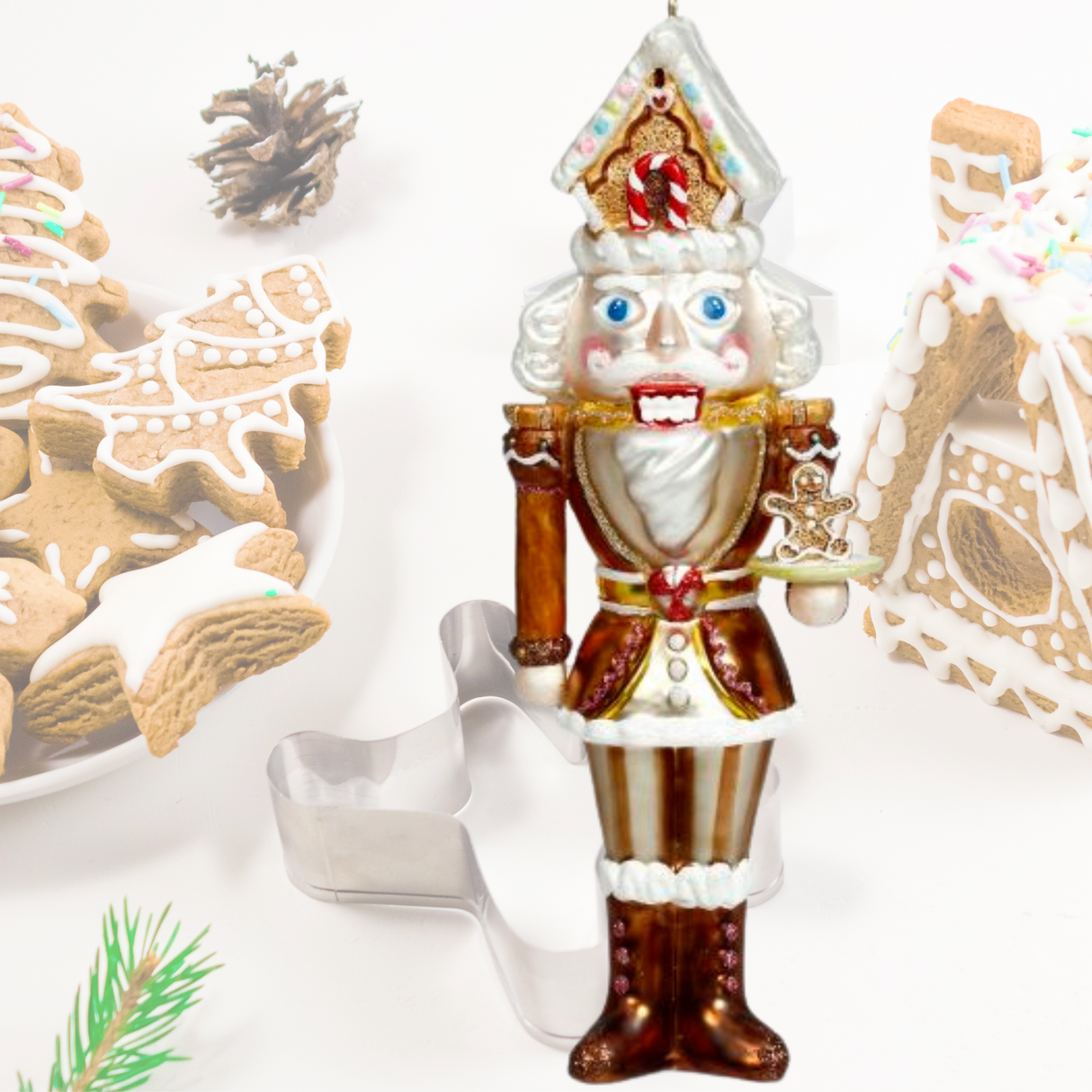 Nutcracker Gingerbread House Hat Ornament