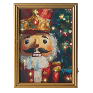 Pre-Order Framed Holiday Nutcracker Lit Print Wall Art 4616450