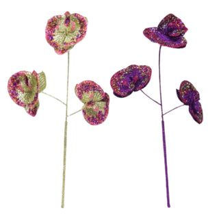 Pre-Order December Diamonds Pink Purple Flower Pick Set 79-79415