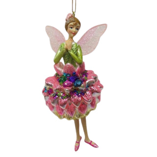 Pre-Order December Diamonds 6in Hydrangea Fairy Ornament 79-79403