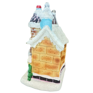 Lighted Resin Holiday Candy Bakery Ice Cream Gingerbread Village House 2692380
