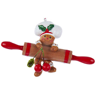 Gingerbread Baking Tool Ornament Spatula Spoon Rolling Pin H5024