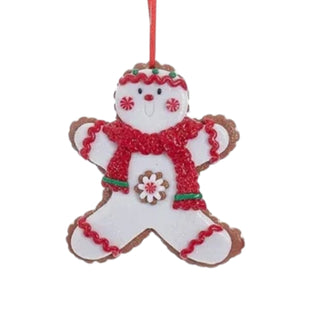 Gingerbread Frosted Cookie Christmas Ornament Snowman, Santa, Tree, D3387 Sweet Shoppe