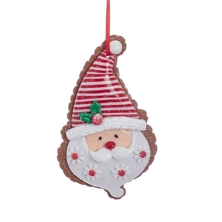 Gingerbread Frosted Cookie Christmas Ornament Snowman, Santa, Tree, D3387 Sweet Shoppe