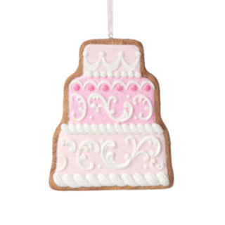 Whimsical Pink Cake Cookie Ornament 29-29606 North Pole Sweet Shoppe