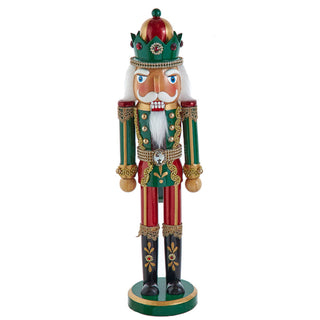 15" Red or  Green King Nutcracker F2417
