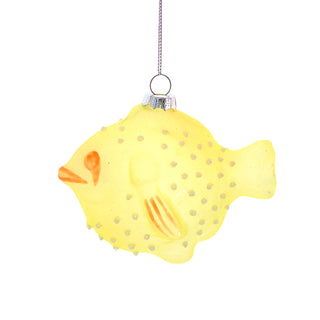 Luminosity Glow In the Dark Glass Fish Ornament D4658