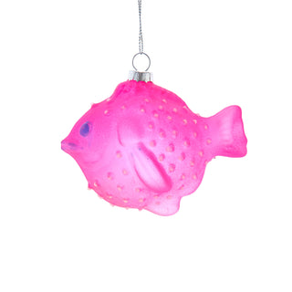 Luminosity Glow In the Dark Glass Fish Ornament D4658