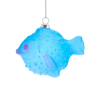 Luminosity Glow In the Dark Glass Fish Ornament D4658