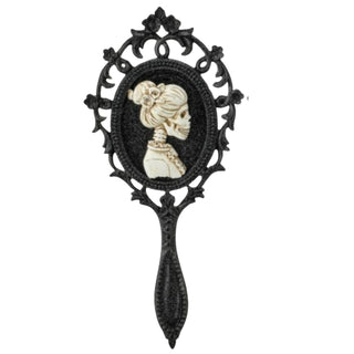 Halloween Lady or Man Skull Hand Mirror MTH13207