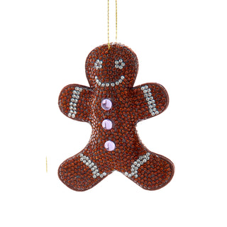 Bedazzled Retro Disco Gingerbread Snowman Christmas Tree F2378
