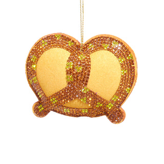 Bedazzled Retro Disco Food Ornaments Hot Dog Hamburger Pizza Popcorn Fries