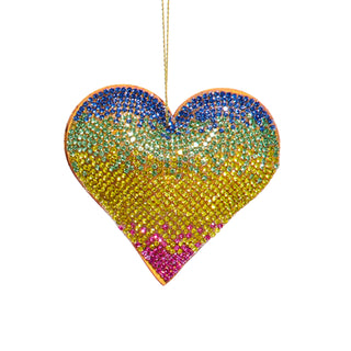 Bedazzled Disco Heart & Butterfly Ornaments F2382
