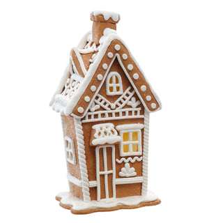 LED Brown Sugar Frosted Gingerbread Houses