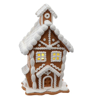 LED Brown Sugar Frosted Gingerbread Houses