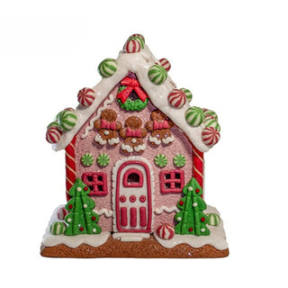 LED Candy Frosted Gingerbread Houses Sweep Shop GBJ0056