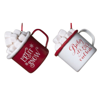 Holiday Mug w/ Marshmallows Ornament Set 2806610 Baby it's Cold Outside
