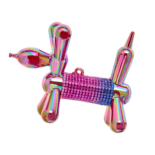 Bedazzled Balloon Dog With Rhinestones Ornament T3768