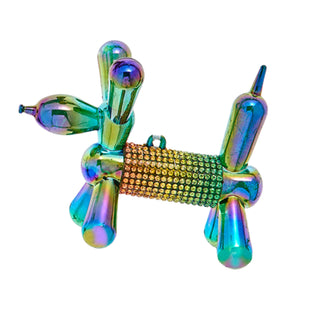 Bedazzled Balloon Dog With Rhinestones Ornament T3768