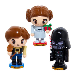 5" Star Wars™ Little Legends Nutcracker Han Solo Princess Leia Darth Vadar SW6251SET