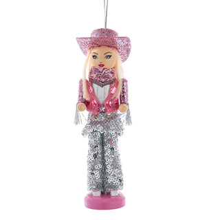 Pink Cowgirl Nutcracker Ornament F2376 Honky Tonk