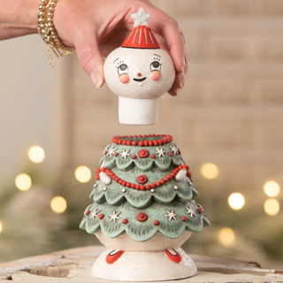 Bethany Lowe - Christmas - Frosty Treena Jolly Jar - JP4033