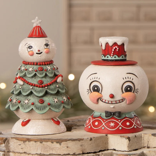 Bethany Lowe - Christmas - Frosty Treena Jolly Jar - JP4033