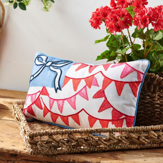 Pre-Order Festive Freedom American Flag Bow Pillow 4656038 Summer Days