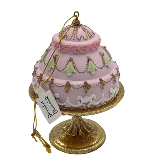 December Diamonds Patisserie Purple Cake Ornament 29-29540A