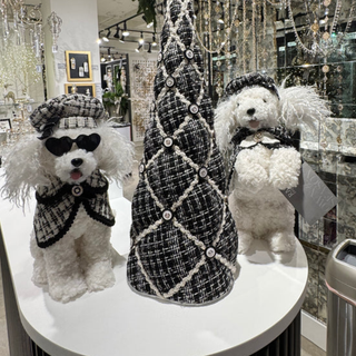Black and White French Poodle Set 4614007