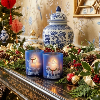 Box of Pagoda Pattern Votive Candle Holders 4624798